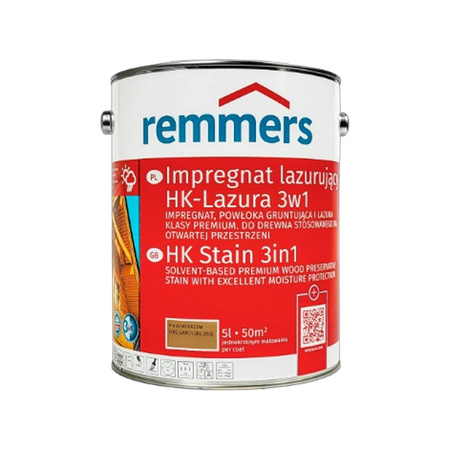 Remmers HK Lasur 5 L Pin/Mélèze – Imprégnant 3-en-1 pour bois