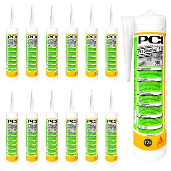 PCI Silcofug® E N°01 Blanc - 310 ml Ensemble [12 pièces]