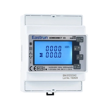 EASTRON SDM630MCT Compteur DIN 1/5A TC mono/triphasé, rail DIN