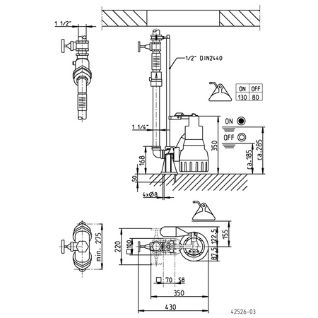 Jung Pumpen JP00227 U6K ES Pompe submersible pour eaux usées