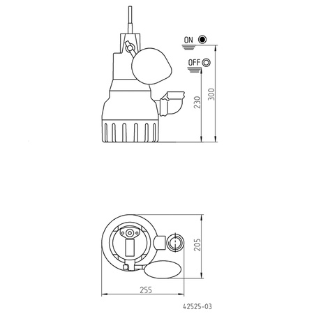 Jung Pumpen JP00227 U6K ES Pompe submersible pour eaux usées