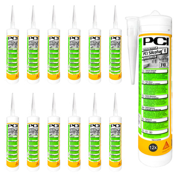 PCI Silcofug® E N°01 Blanc - 310 ml Ensemble [12 pièces]
